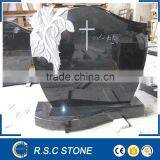 China Polished Black Granite Tombstone /gravestone thumbnail-1