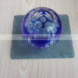 Elegant Slate Candle Holder With Exquisite Engraved Glass Candle Holder thumbnail-3