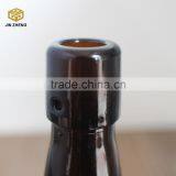 Hermetic Brown Color Glass Material Bottle , Glass Beverage Bottle With Clip Top thumbnail-6