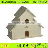 Factory Supply Custom New Unfinished Wooden Bird House Wholesale thumbnail-1