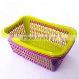 Promotional Plastic Large Size Kitchen Basket Fruit Vegetable Sieve Storage Basket Dropping Water thumbnail-4