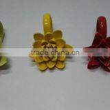 Ceramic Flower Porcelain Flower Napkin Rings thumbnail-4