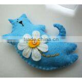 Hot Sell Felt Decoration Handmade Cat Made in China