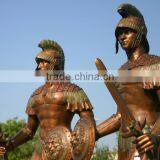 Large Outdoor Copper Sculptures Metal Craft Bronze Life Size Spartan Statue thumbnail-3