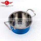 New Design 3pcs Colorized Stainless Steel Soup Pot thumbnail-5