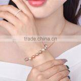 AAA 15-16mm Round Multicolors Edison Pearl Bracelet thumbnail-4