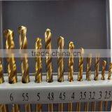 13pcs 1.5-6.5mm HSS-TiN HSS Titanium Coated Twist Drill Bit Set DIN 338, Hole Boring Bits, Drilling Tool Kit thumbnail-2