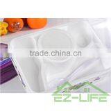 Nice BPA Free Microwave Safe Big Plastic Lunch Box Set for Girls and Women thumbnail-3