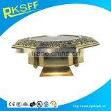 Home Decoration Metal Gold Plated Table Alarm Clock Decor thumbnail-6