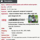 High Quality Artificial Vertical Garden Plants Wall With Sucullents thumbnail-2