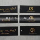 2017 Customized Logo Hot Stamping Paper Hang Tags Swing Tags for Clothing thumbnail-5