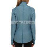 Performance Technical Stretched Yoga Fitness Jackets With Thumbhole thumbnail-2