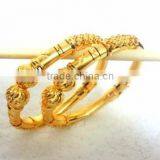 Stylish Micro Gold Plated Kadas, Wholesale Fancy Indian Kada Bangles thumbnail-3