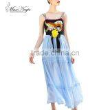 Maxnegio Spaghetti Strap With Tiger Print Beach Dress thumbnail-1