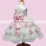 Latest Design Kid Girls Fancy Flower Wedding Dress Children Model Princess Party Dress One Piece Christmas Dresses thumbnail-5