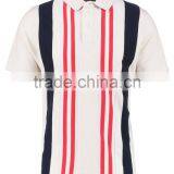 MGOO Factory Supplied Men Vertical Stripe Polo Shirt 100% Cotton Slim Fit Mens Polo thumbnail-5