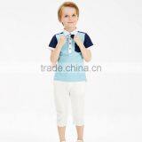 Wholesale Trend Two Color Plain Children Polo Shirt