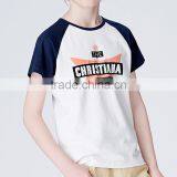 Fashion Classic Print Children Raglan Tshirt