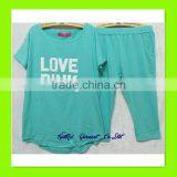 Summer Cotton Pajamas Set Women thumbnail-1