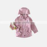 S60602B 2017 Autumn Babys Jacket Embroidery Hooded Windbreaker Butterfly thumbnail-5