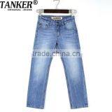 Boys Light Blue OEM/Wholesale HIGH-END100% Cotton Jeans Kids Fashion Denim Blue Jean thumbnail-1