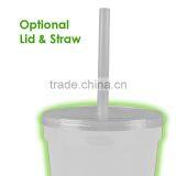 USA Made 16 oz Glow In The Dark Stadium Cup - Glows in the Dark, BPA-free and Comes With Your Logo thumbnail-3