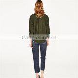 2017 OEM SpringButtoned Cuffs and Elbow-length Sleeves Polo Neck Shirt thumbnail-5