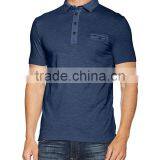 Men's Viscose/spandex 4-button Placket USA Casual Polo Shirt With Pocket thumbnail-1