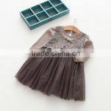Wholesale Vintage Style Long Sleeve Kids Baby Girls Tutu Dress thumbnail-4