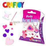 Design Your Own DIY Felt Jewelry Felt Keychain Heart Low Price thumbnail-2