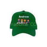 Green Baseball Caps For Children , Polyester Cute Kids Baseball Caps With Cartoon Design thumbnail-1