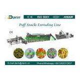 Snack Corn Puff Extruder Machine / Puffed Grain Machine for Wheat , Rice