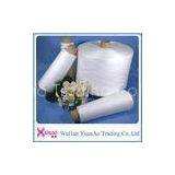 Raw White Ring Spun Polyester Yarn 100% Polyester Twist Sewing Thread High Strength