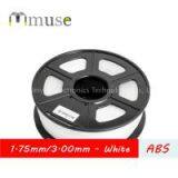 1.75mm/3mm White ABS 3D Filament