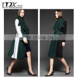 Woolen Clothes Designs for Ladies Long Mix Color Wool Trench Coat thumbnail-1