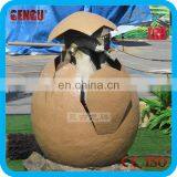 Outdoor Playground Artificial Fiberglass Dinosaur Egg Toys