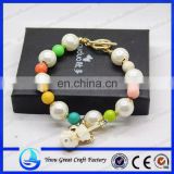 pearl hand chain bracelet plastic pendants chain
