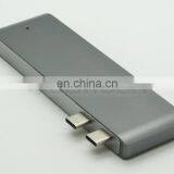 6 In1 Multiport USB Type C Hub With 2 USB 3.0 Port Dual Type-C Charging Port, SD/Micro USB SD Card Reader for Macbook thumbnail-6