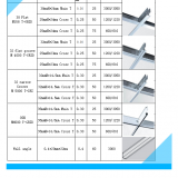 Factory Supply Different Types of Gypsum Ceiling Pvc Fittings T-bar Suspended Ceiling Grid thumbnail-2