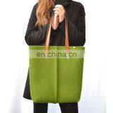 Fashionable Customization Ladies Portable Large Felt Tote Bags thumbnail-1