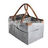 Factory Direct Sale Baby Diaper Caddy Organizer Felt Bag thumbnail-3