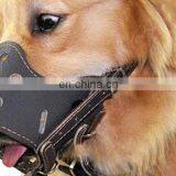 Wholesale Custom Size Durable Anti Barking Brown Adjustable Leather Muzzle Dog thumbnail-1