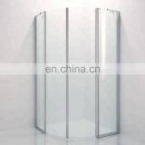 New Style Sliding Bathroom Curved Tempered Shower Glass thumbnail-4