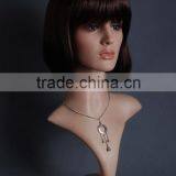 Plastic Head Female Head Mannequin Realistic Head Cheap Model H1052 thumbnail-4