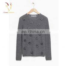 Womens Knitted Cashmere Wool Pullover Sweaters thumbnail-3