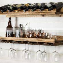 2 Piece 8 Bottle Wall Mounted Wine Rack Set thumbnail-4