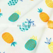 Cartoon Fruit Pineapple Print Children's Environmental Protection Printed Twill Fabric Baby Cover Sunscreen All Cotton Fabric thumbnail-4