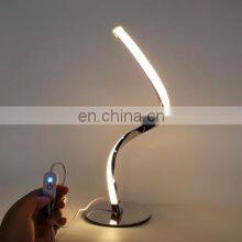 Spiral Aluminum Art Table Indoor Reading Lighting Lamp Bedroom Decoration Strip Table Light Lamp thumbnail-2