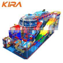 High Quality Kids Space Theme Indoor Playground With Big Slides for Sale thumbnail-1