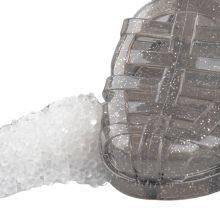 Crystal Soft Shoes Botas de lluvia Sandalias Gránulos virgenes de PVC flexibles Compuesto de gránulos de PVC Dureza Shore A 55 60 65 70 75 80 thumbnail-1